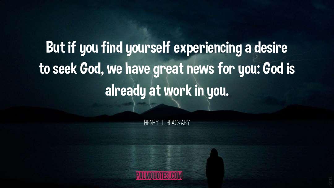 Great News quotes by Henry T. Blackaby