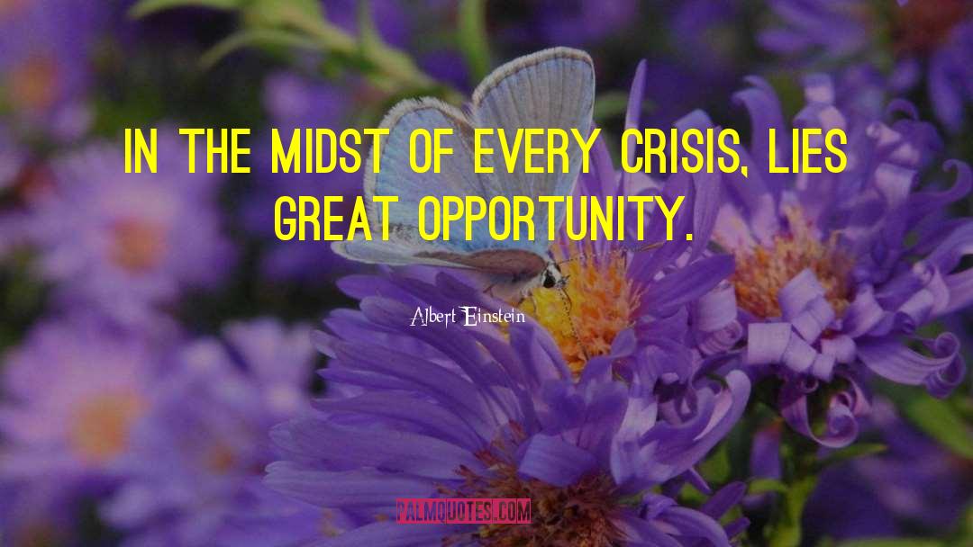 Great Opportunity quotes by Albert Einstein