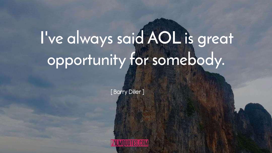 Great Opportunity quotes by Barry Diller