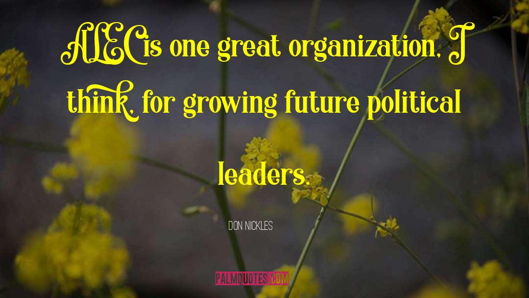 Great Organizations quotes by Don Nickles