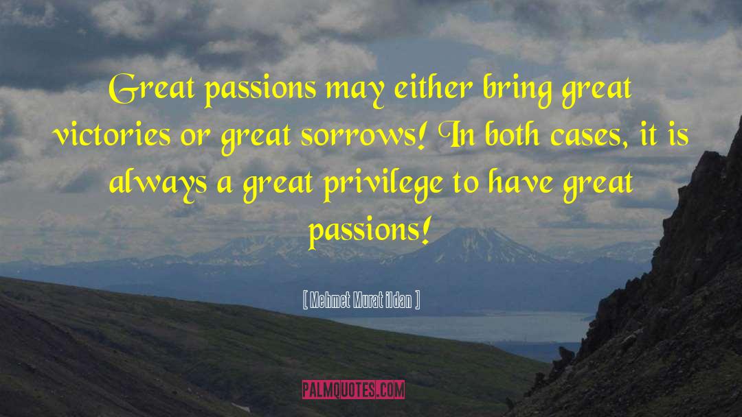 Great Passion quotes by Mehmet Murat Ildan