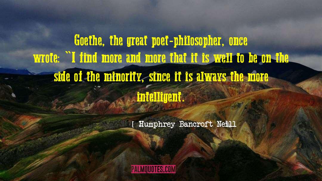 Great Poet quotes by Humphrey Bancroft Neill