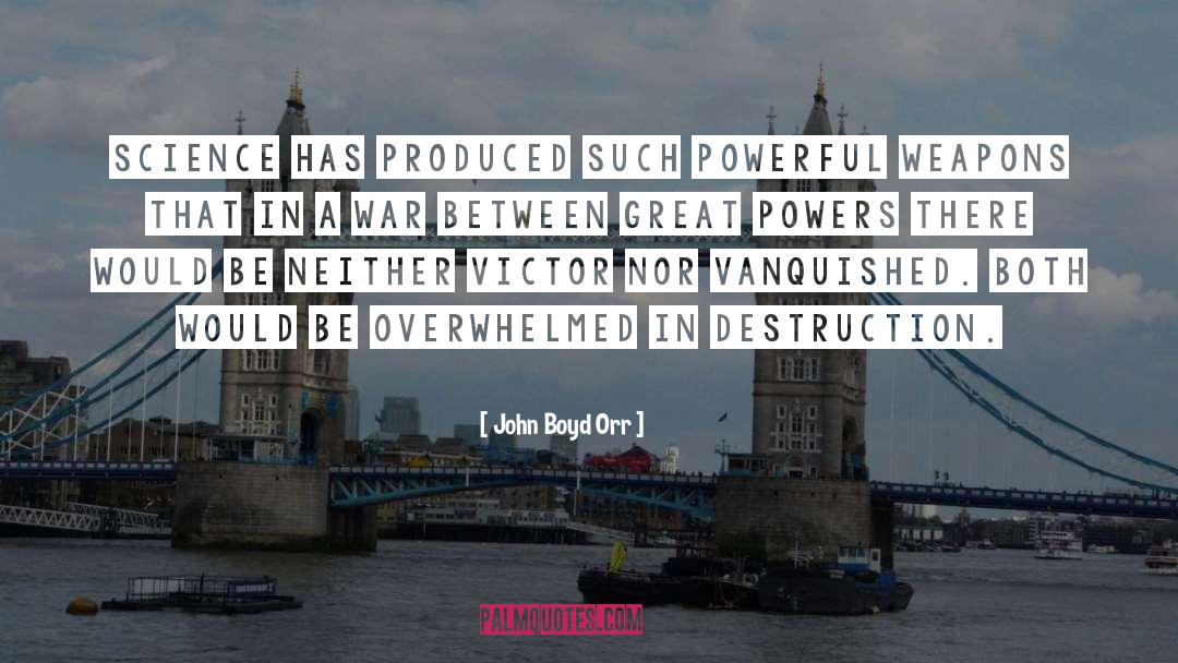 Great Powers quotes by John Boyd Orr
