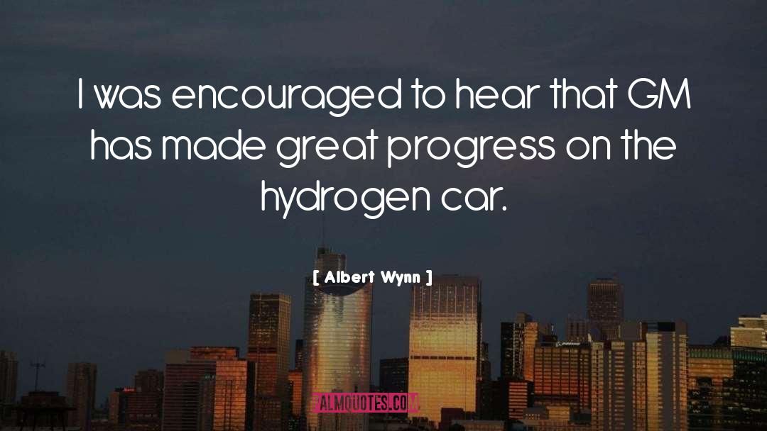 Great Progress quotes by Albert Wynn