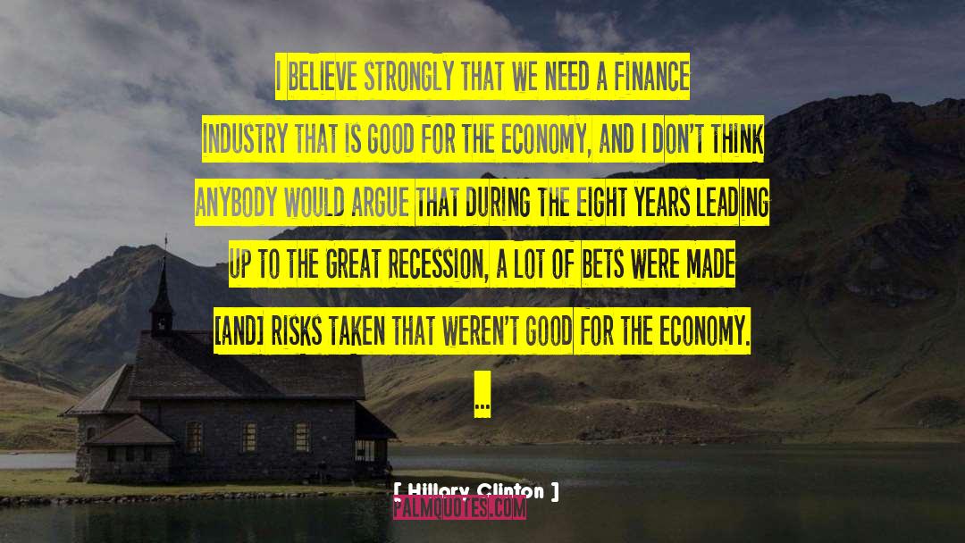 Great Recession quotes by Hillary Clinton