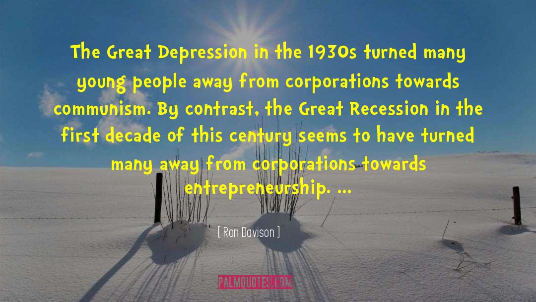 Great Recession quotes by Ron Davison