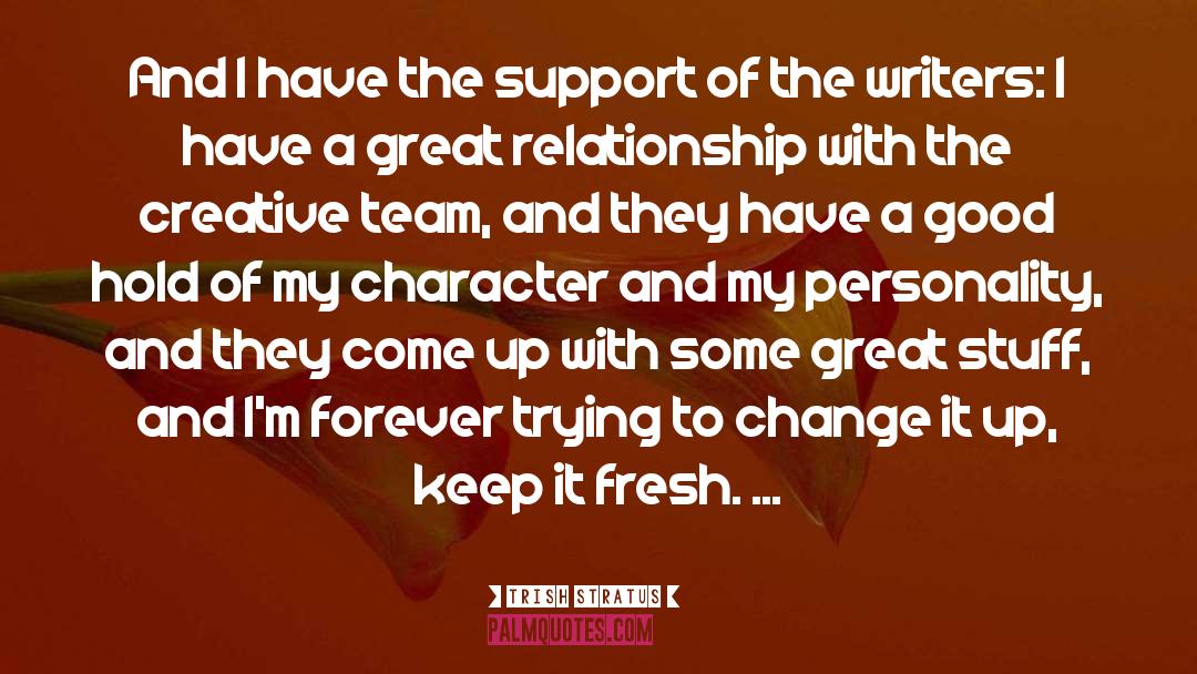 Great Relationship quotes by Trish Stratus