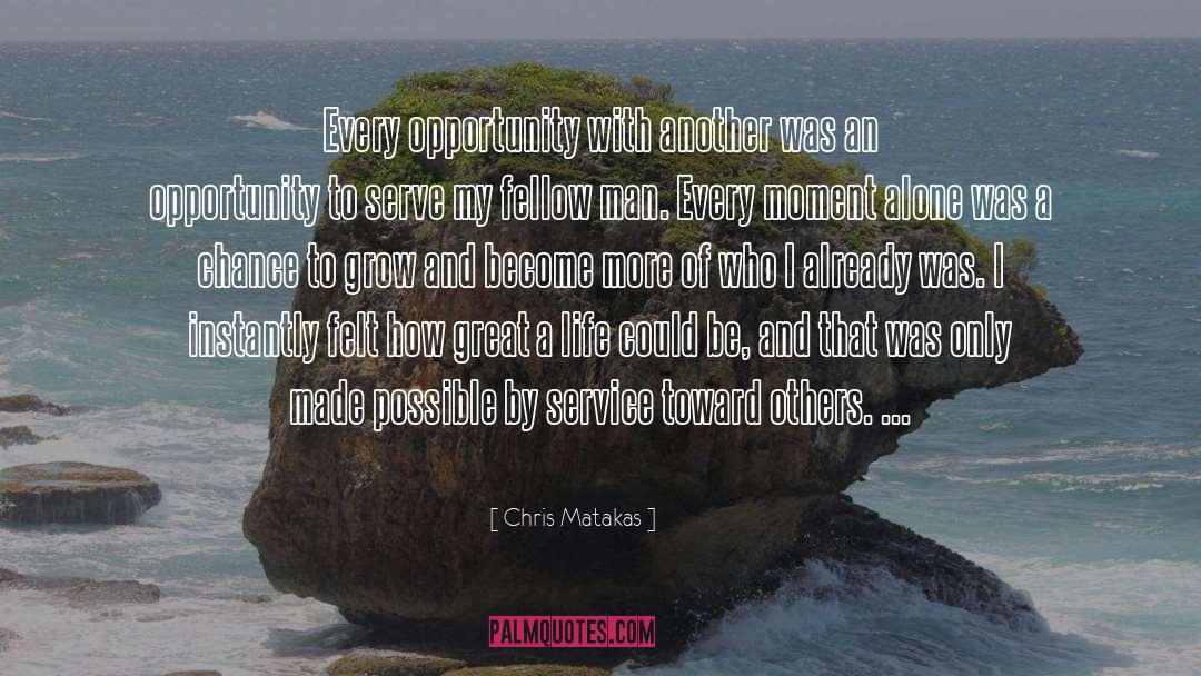 Great Restaurant Service quotes by Chris Matakas