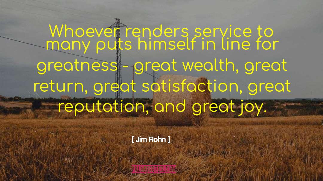 Great Restaurant Service quotes by Jim Rohn