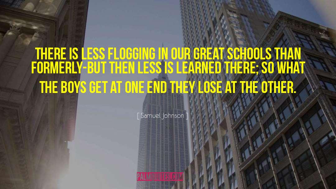 Great Schools quotes by Samuel Johnson