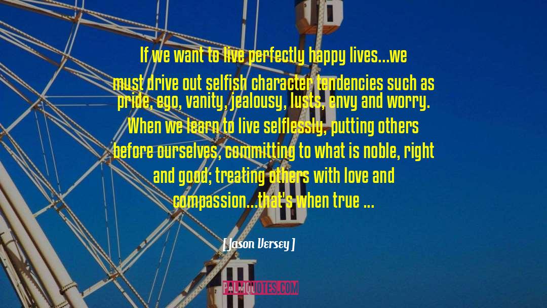 Great Self Esteem quotes by Jason Versey