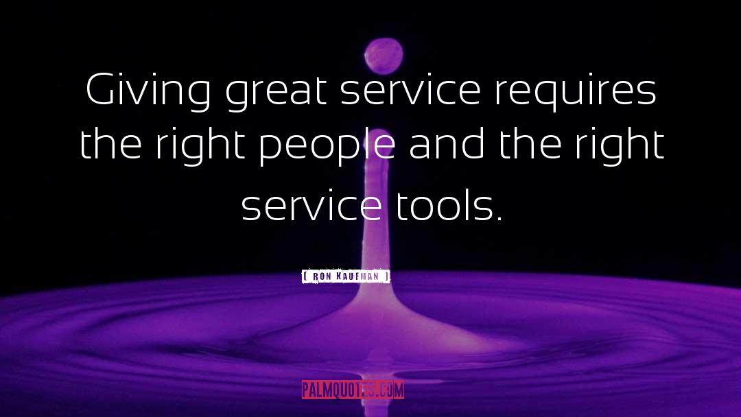 Great Service quotes by Ron Kaufman