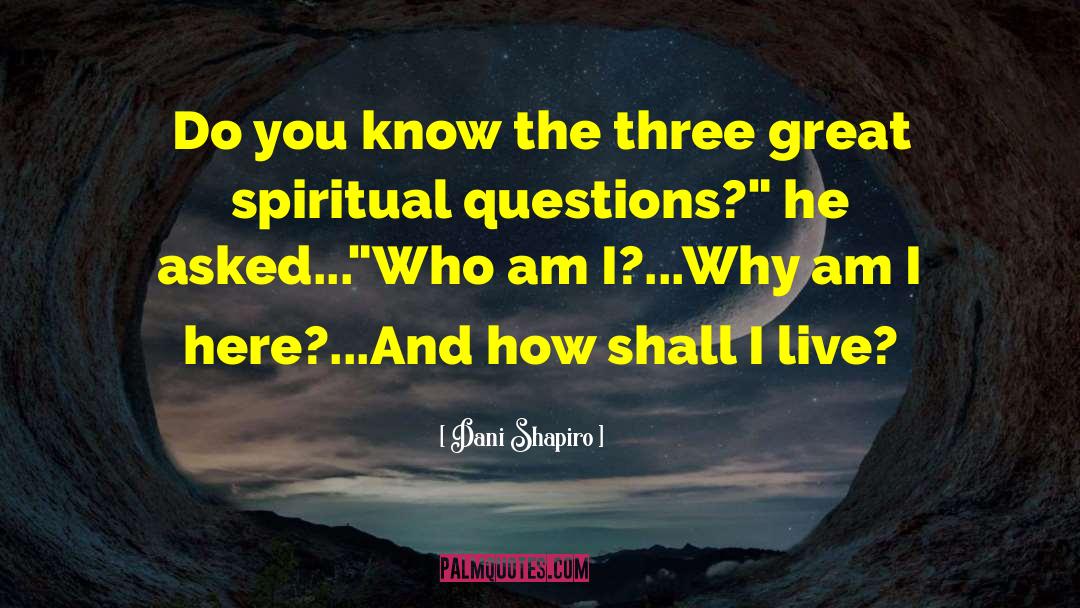 Great Spiritual quotes by Dani Shapiro