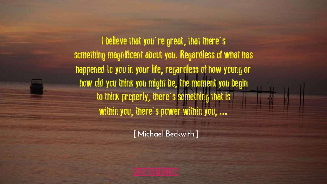 Great Sports quotes by Michael Beckwith