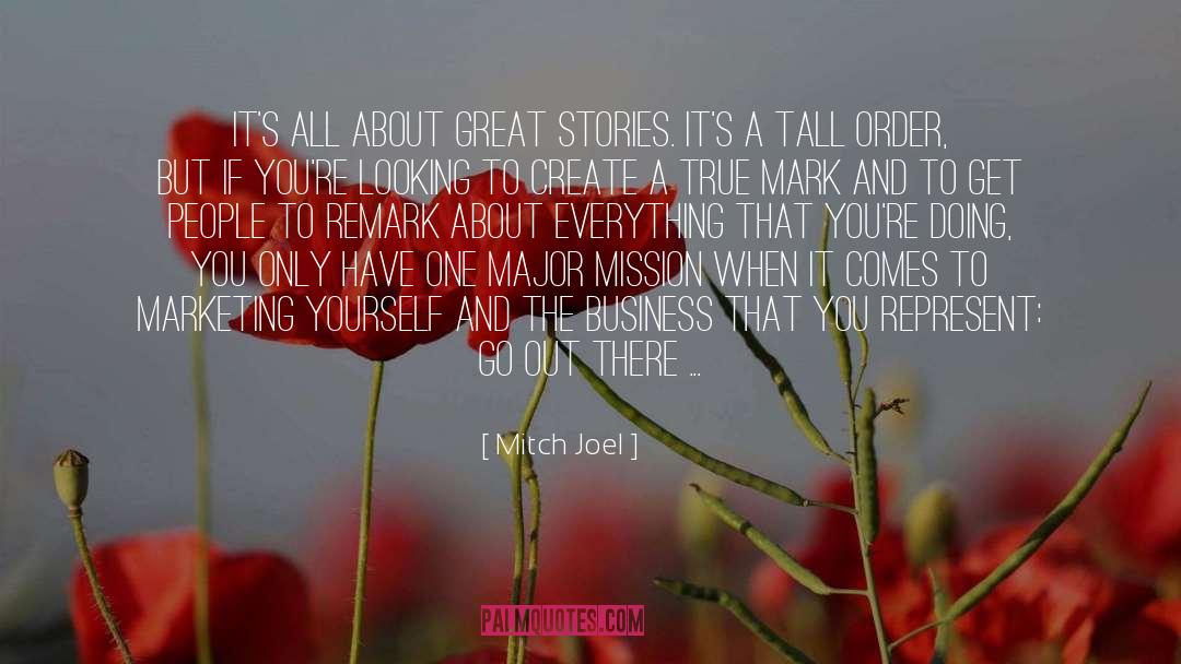 Great Stories quotes by Mitch Joel
