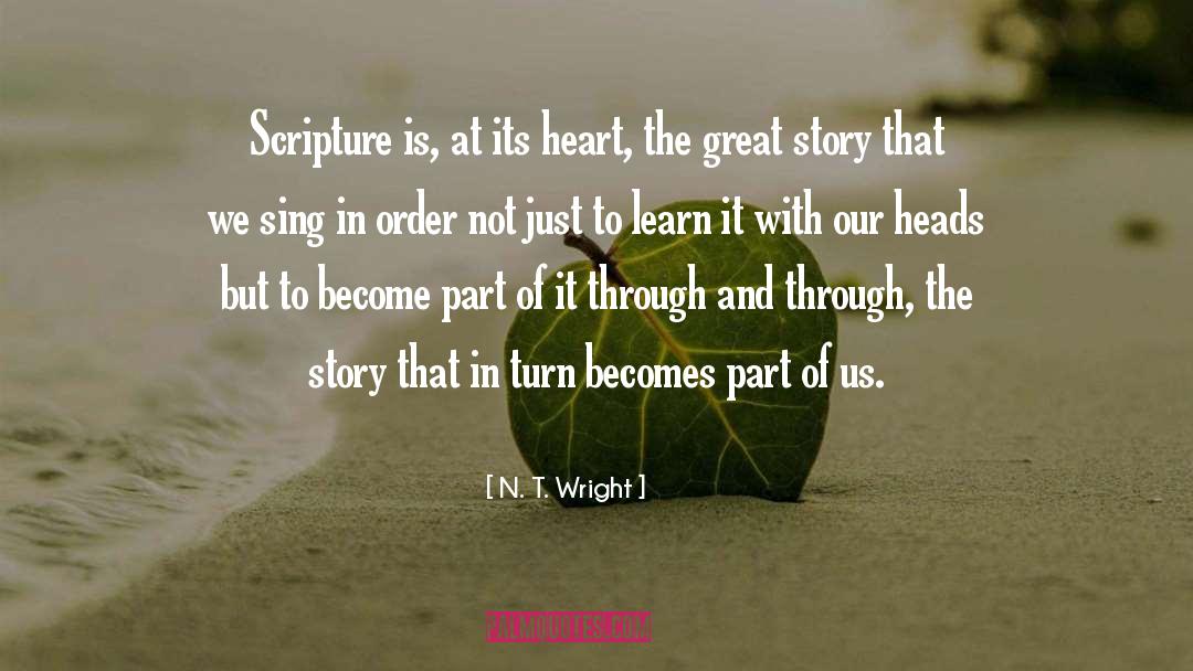 Great Story quotes by N. T. Wright