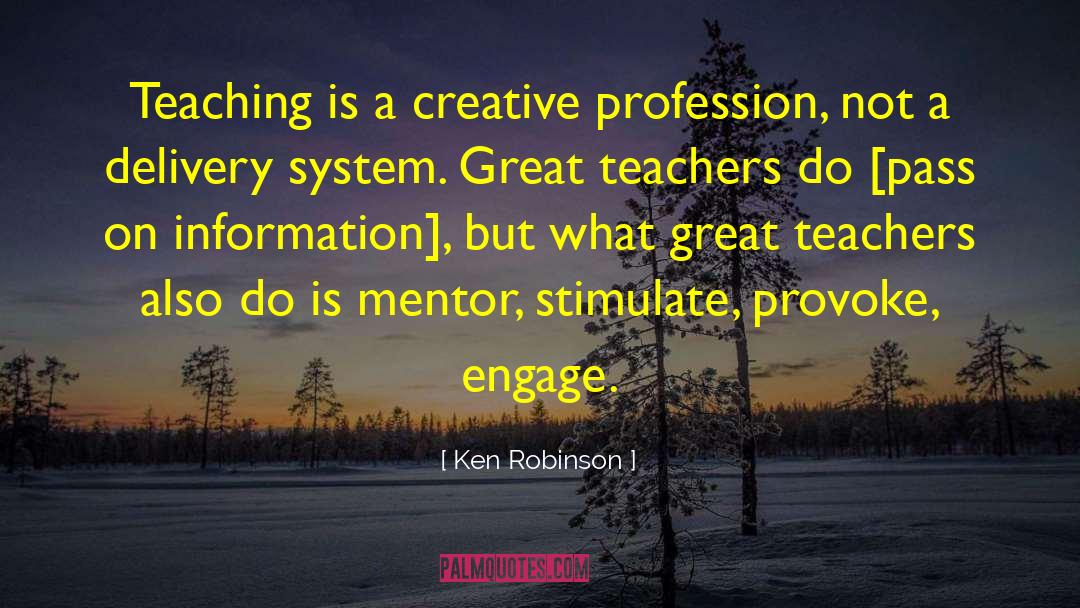 Great Teacher quotes by Ken Robinson