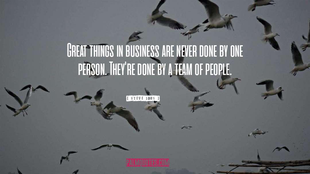 Great Team quotes by Steve Jobs