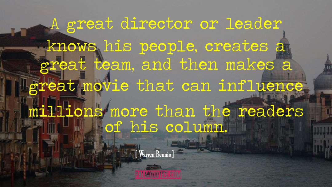 Great Team quotes by Warren Bennis