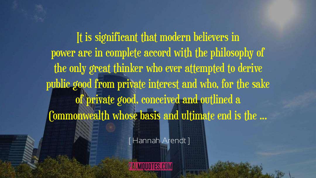 Great Thinker quotes by Hannah Arendt