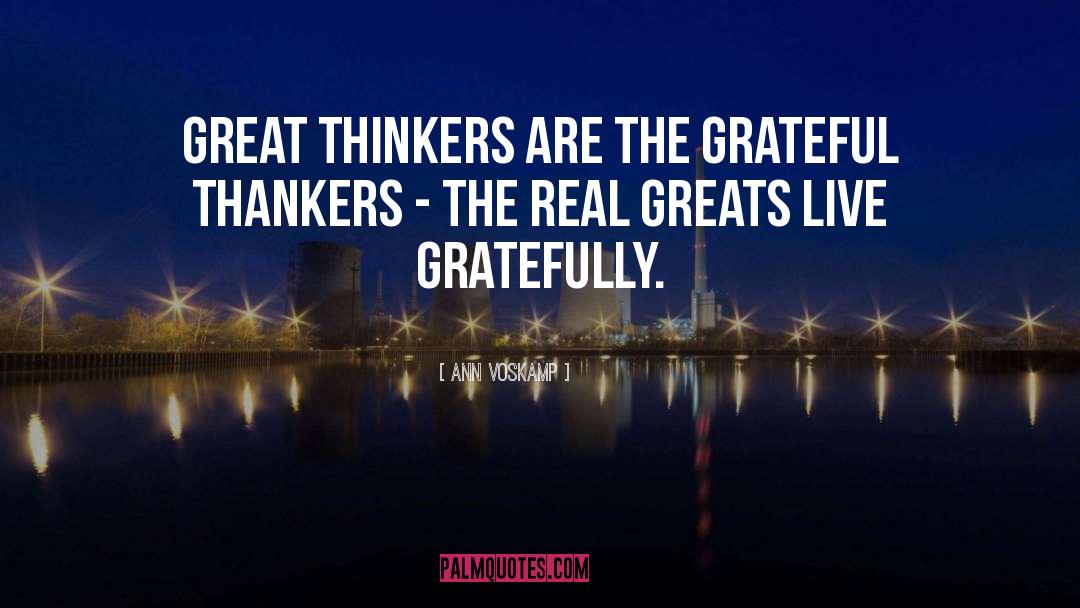 Great Thinkers quotes by Ann Voskamp