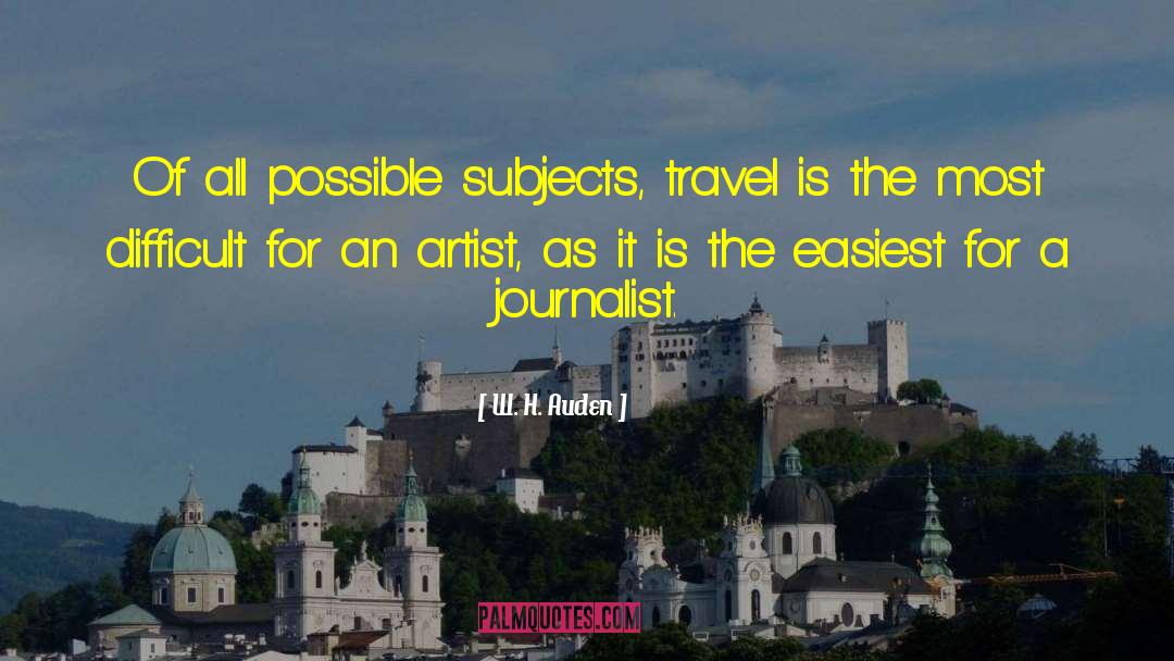 Great Travel quotes by W. H. Auden