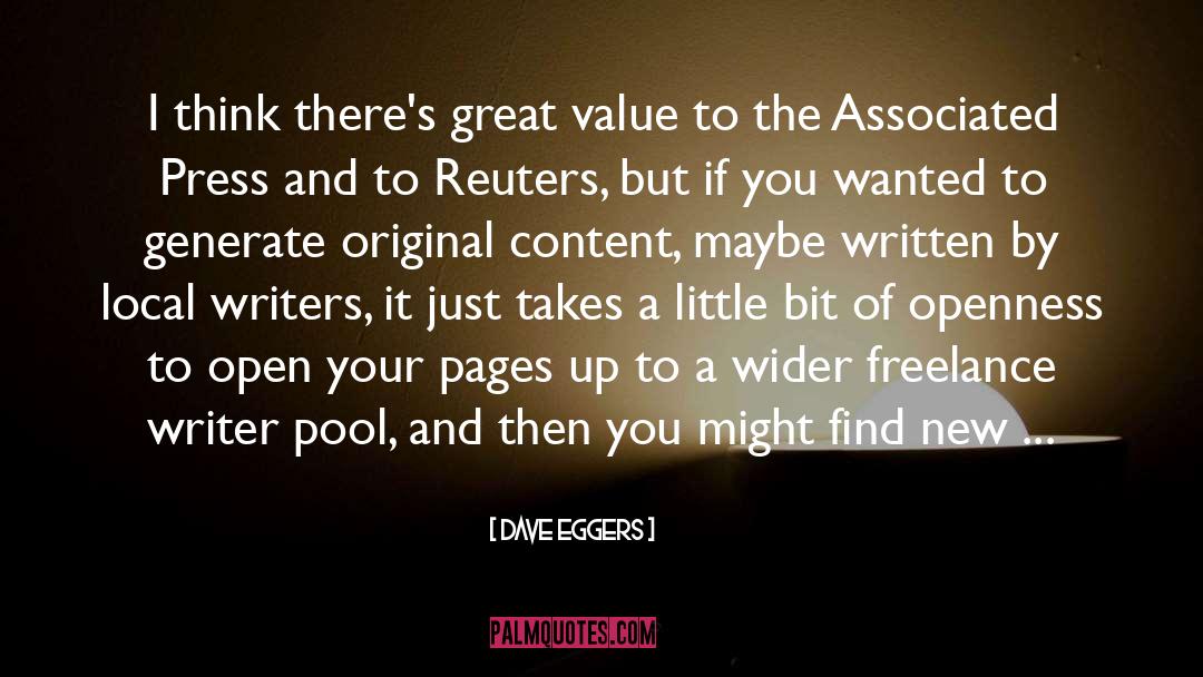 Great Value quotes by Dave Eggers