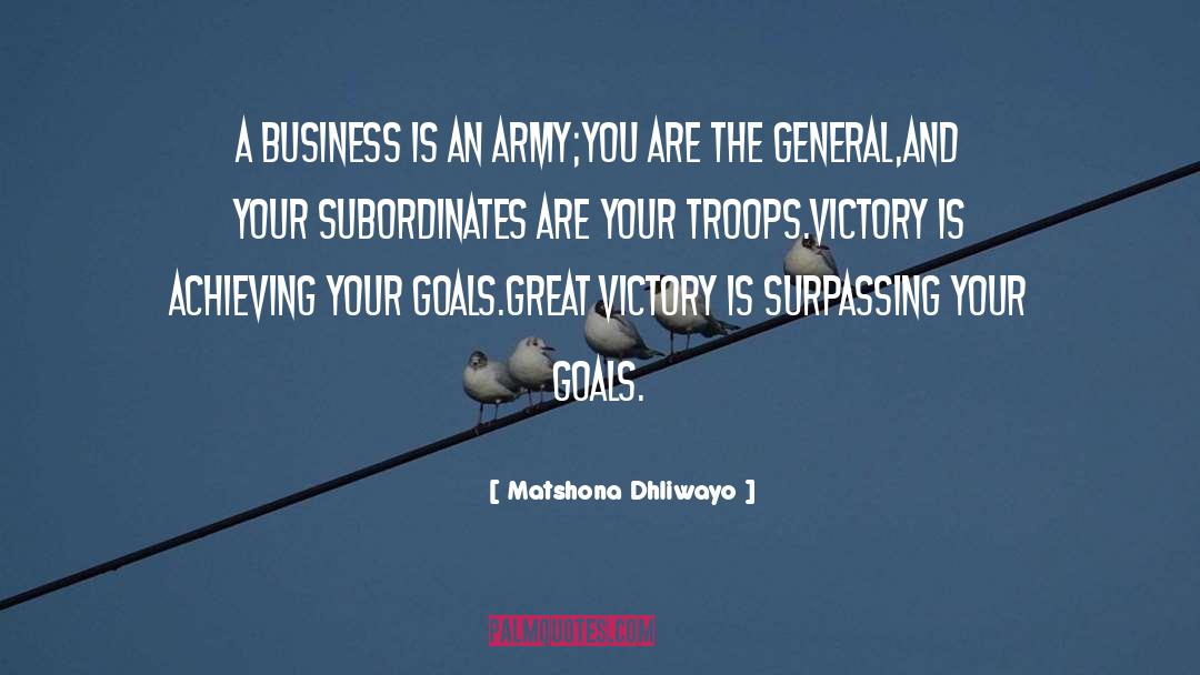 Great Victory quotes by Matshona Dhliwayo