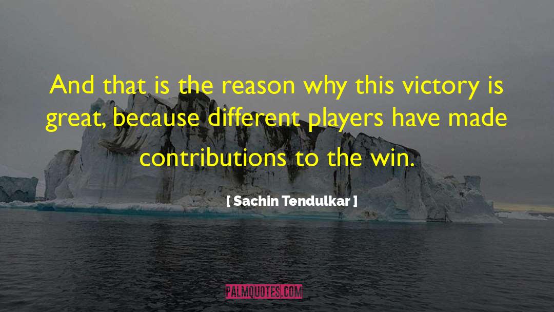 Great Victory quotes by Sachin Tendulkar