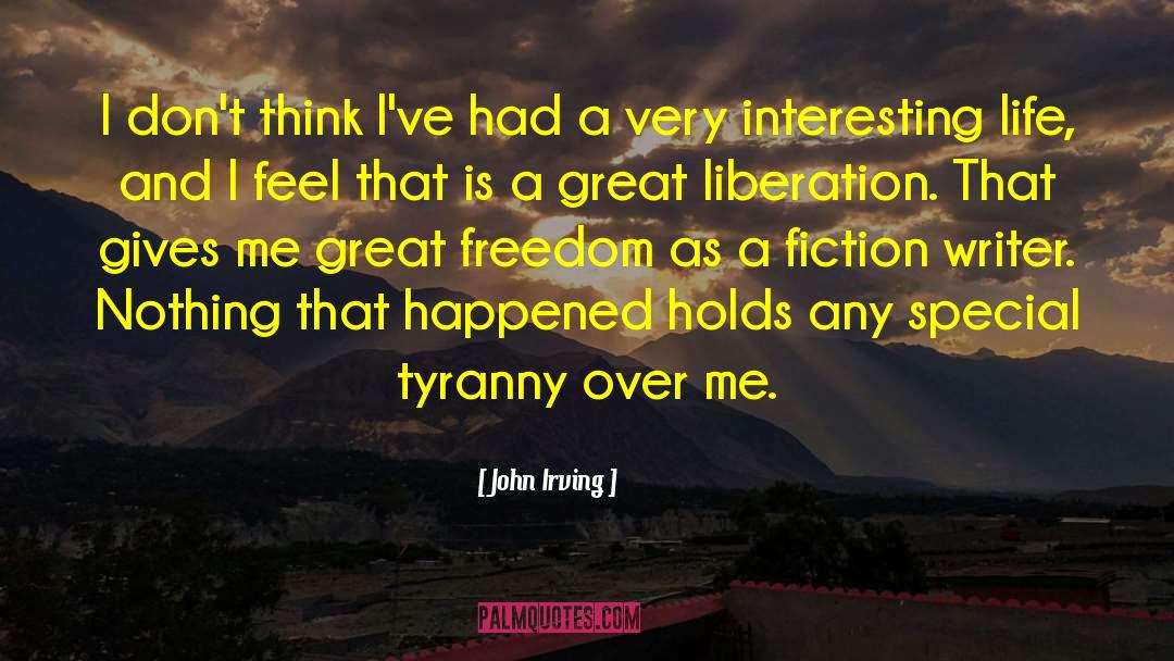 Great View quotes by John Irving