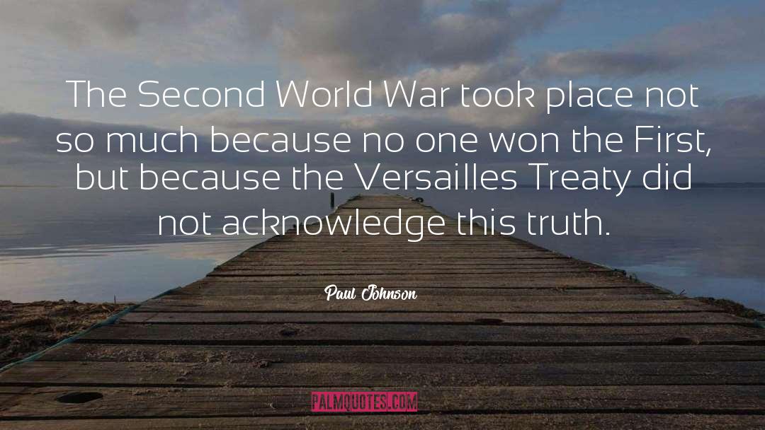 Great War quotes by Paul Johnson