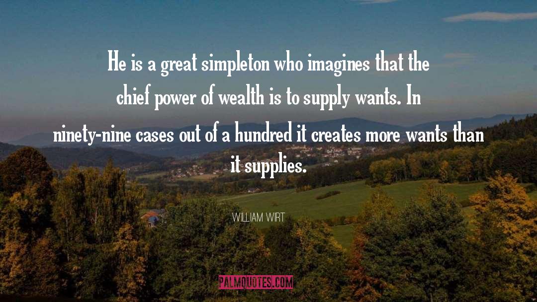 Great Wealth quotes by William Wirt