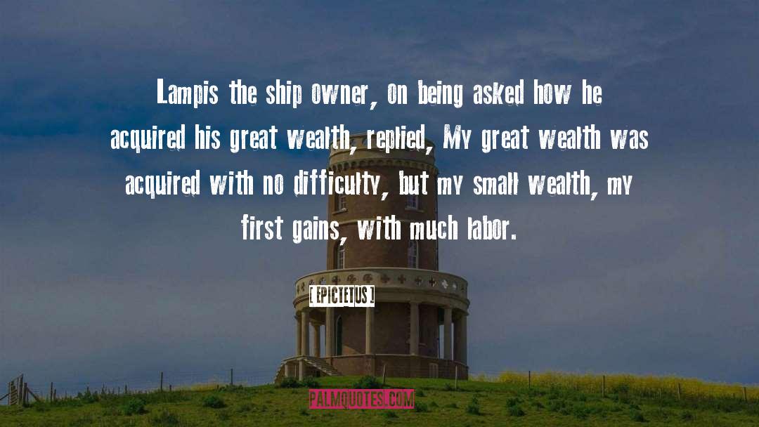 Great Wealth quotes by Epictetus