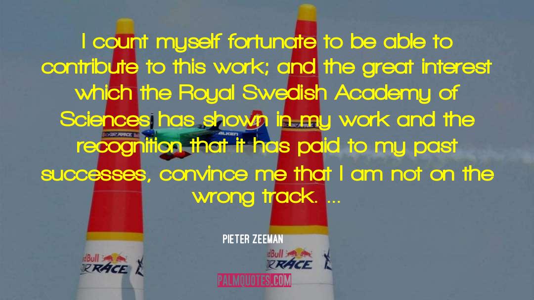 Great Work Ethic quotes by Pieter Zeeman