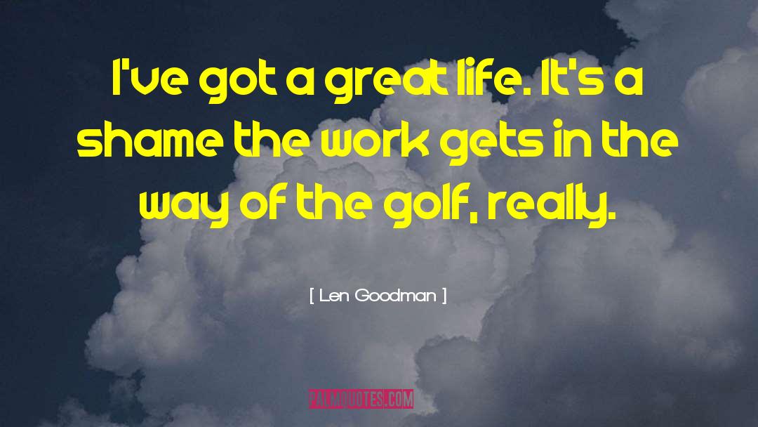 Great Workout quotes by Len Goodman