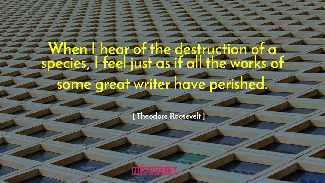 Great Writer quotes by Theodore Roosevelt
