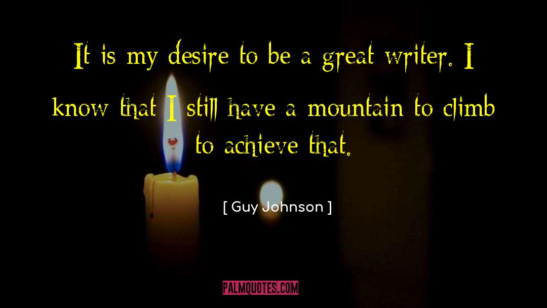 Great Writer quotes by Guy Johnson