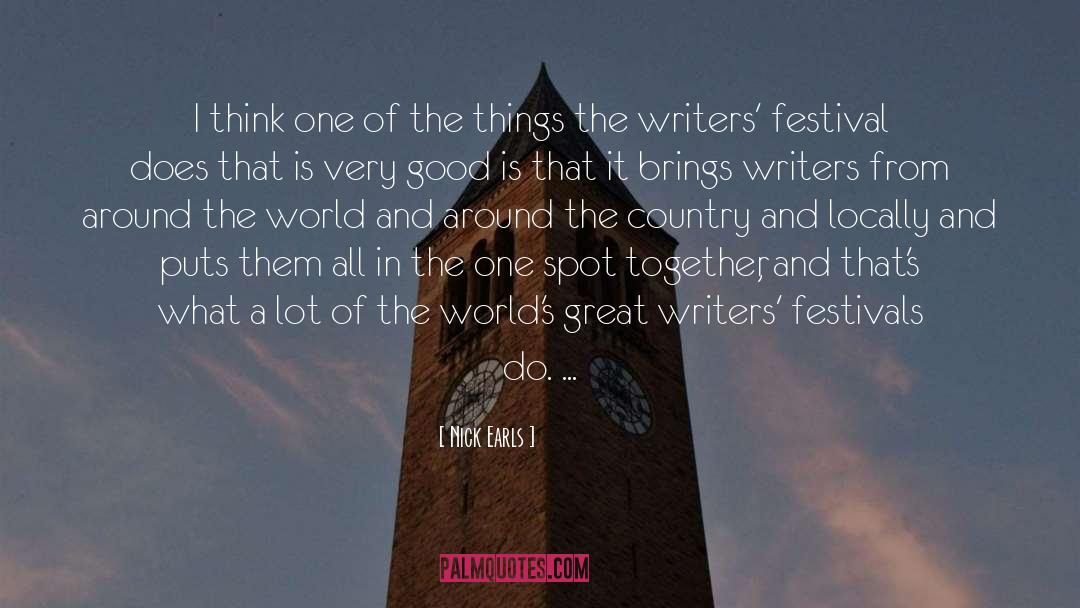 Great Writers quotes by Nick Earls