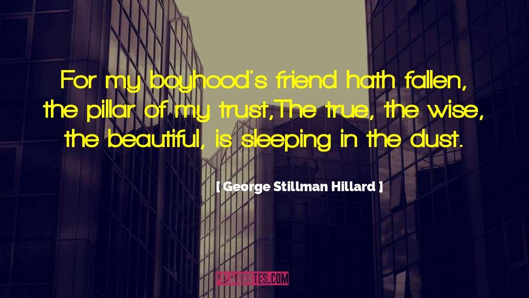 Greateness Of True Friend quotes by George Stillman Hillard