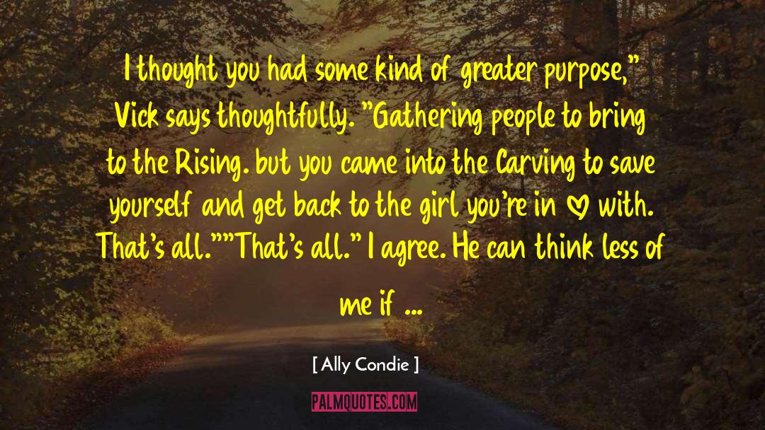 Greater Purpose quotes by Ally Condie