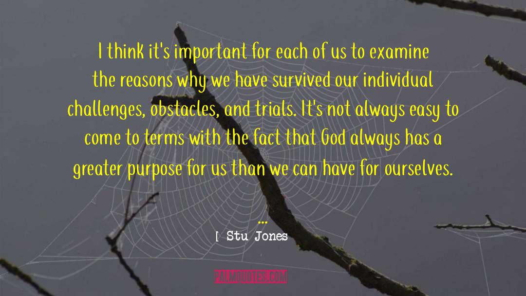 Greater Purpose quotes by Stu Jones