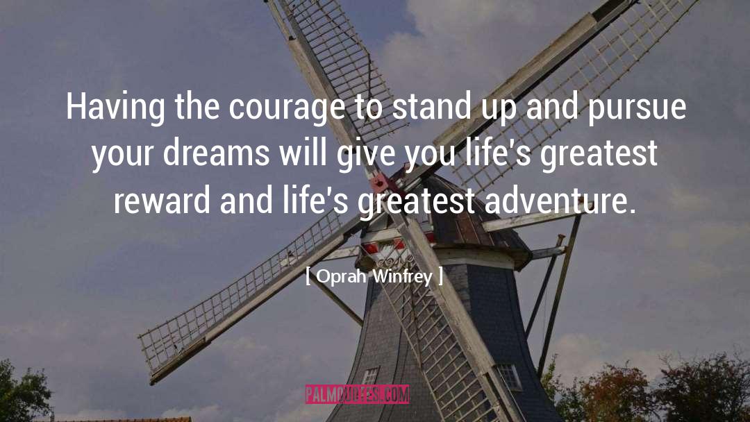 Greatest Adventure quotes by Oprah Winfrey