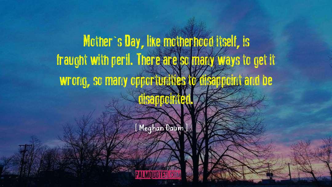 Greatest Mothers Day quotes by Meghan Daum