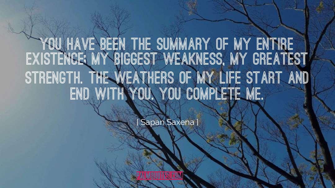 Greatest Strength quotes by Sapan Saxena