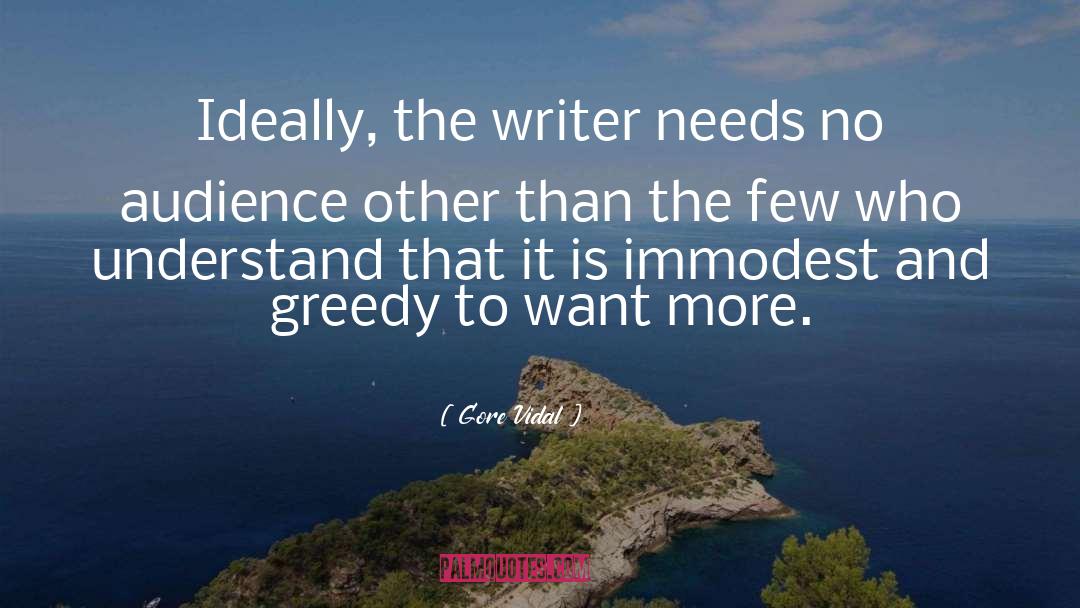 Greedy quotes by Gore Vidal