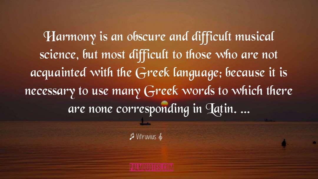 Greek Language quotes by Vitruvius