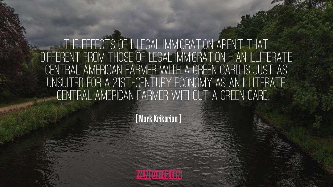 Green Card quotes by Mark Krikorian