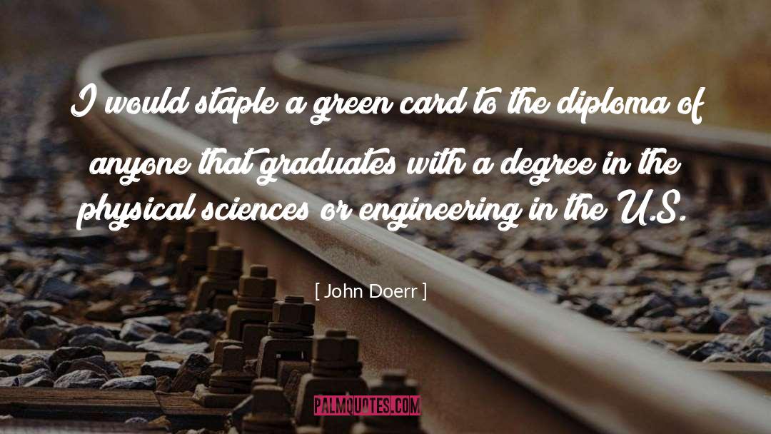 Green Card quotes by John Doerr