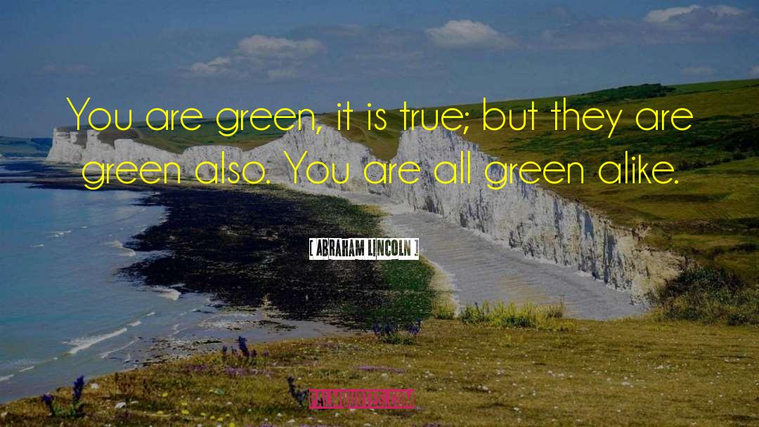 Green Construction quotes by Abraham Lincoln