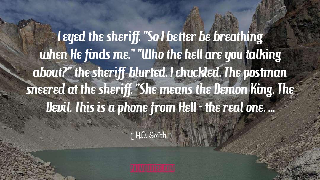 Green Eyed Devil quotes by H.D. Smith